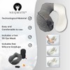 Neqmate Travel Pillow, Airplane Pillow with 3D Contoured Eye Masks,
