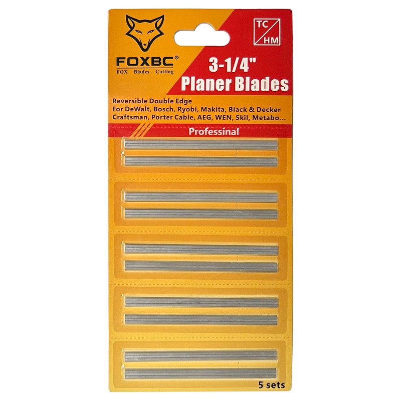 3-1/4" 82mm Tungsten Carbide Portable Planer Knife Blades Replacement for