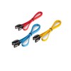 sonero® SATA III 6Gb/s Daten-Kabel-Set, 3x 0,50m, rot/gelb/blau