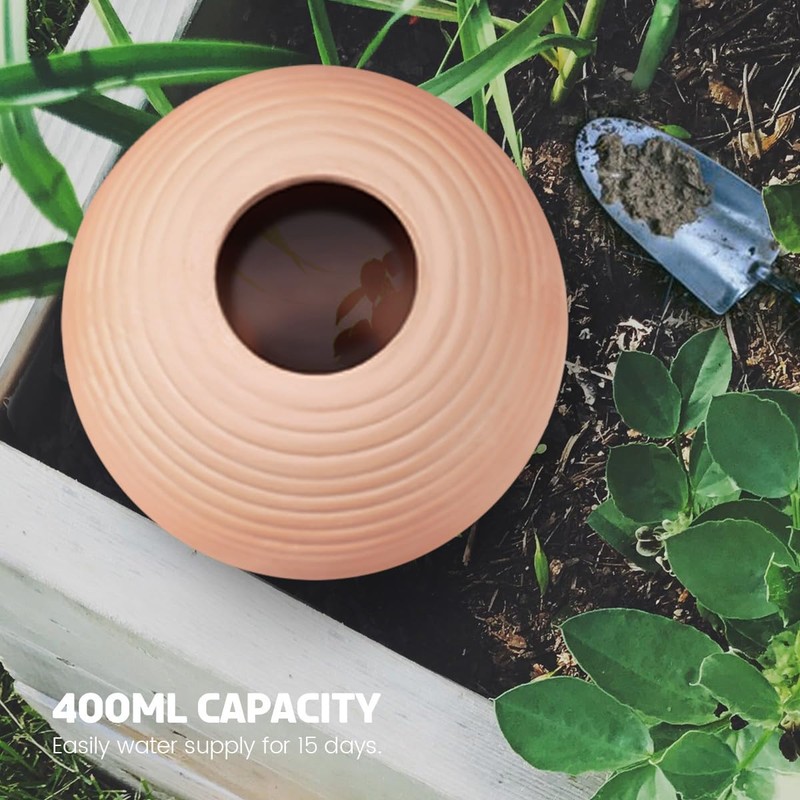 eusbon Plant Watering Globes Clay 400ml Large Self Watering Ball