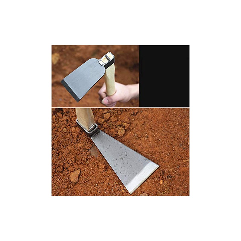 XMRISE Hoes with Wooden Handle Garden Hoes Hand Held Gardening