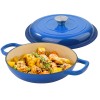 3 Quart Enameled Cast Iron Dutch Oven Ceramic Exterior Non-Stick