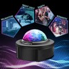 Starry Sky LED Moon Mood Night Light Projector w Speaker,