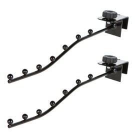 NABESHI Long Press Hook Hanger, Vertical Washing, Stylish, Door Hanging, Interior Hanger, Hanging, Laundry or Door Hanging (2 Black)
