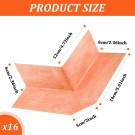 Tudomro 16 Pcs Outside Waterproofing Corner Shower Seamless Membrane Corner Waterproof Membrane Polyethylene Corner for Bathtub, Bathroom, Steam Room
