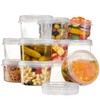 PLASTICPRO - Paquete de 6 recipientes de almacenamiento de alimentos