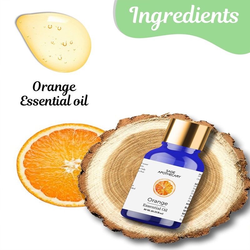 Sage Apothecary Natural Orange Essential Oil - 10 ML