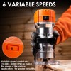 THINKWORK Compact Router, 6.5-Amp 1.25 HP Compact Wood Palm Router