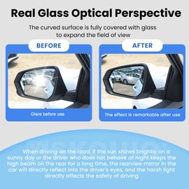 Passenger Side Mirror Replacement Glass for Chevy Equinox 2018 2019 2020 2021 2022 2023 2024, GMC Terrain 2018 2019 2020 2021 2022 2023 2024,Backing Plate Power Heated Right Side View Mirror Glass