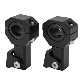 KIMISS 2 Pieces Headlight Mounting Bracket, Aluminium Headlight Mount Clamp M5 Aperture 18mm-30mm Adjustable Headlight Clamp Bracket for Motocross Offroad ATV UTV