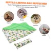 Gatuida Reptile Substrate Bed for Lizards Cozy Sleeping Bag for