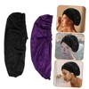 Healvian 4pcs Satin Beanie Hats for Women Comfortable Hair Bonnets