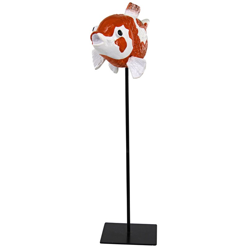 Design Toscano Japanese Floating Koi Sculpture: Large