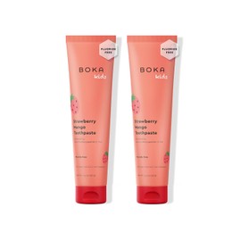 Boka Fluoride Free Toothpaste Nano Hydroxyapatite Toothpaste - Strawberry Mango Flavor, 1.3 oz 2pk US Manufactured