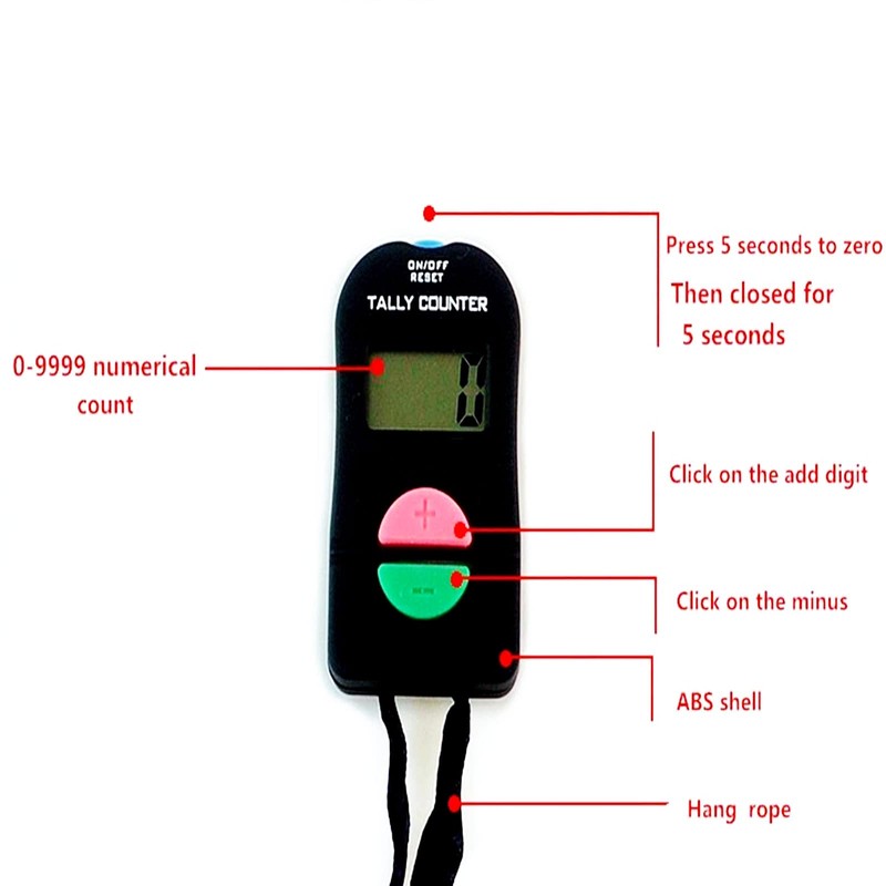 Tally Counter-Efbock Hand Electronic Digital People Counter Clicker ADD/SUBTRACT Counter