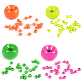 Maxcatch Fly Tying Beads Tungsten Beads 100PCS Nymph Head Ball Fly Tying Materials (Color Assortment C, 4.6mm -100PCS)