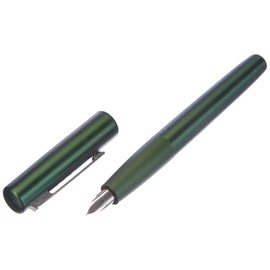 LAMY 1234746 aion Fountain Pen 77 - Modern Fountain Pen in Dark Green Made of a Seamless Aluminium Deep Drawn Housing Part - Rotationally Brushed Surface - Nib Size F