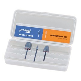 Promed Callus Grinding Body Set, 3 Sapphire and Diamond Grinding Wheels, Bit Set, Nail Cutter Attachments, Nail Cutter Accessories