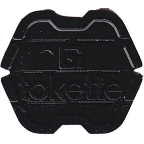 Greenwald 100 Black Tokettes GI Greenwald Laundry Tokens - Type