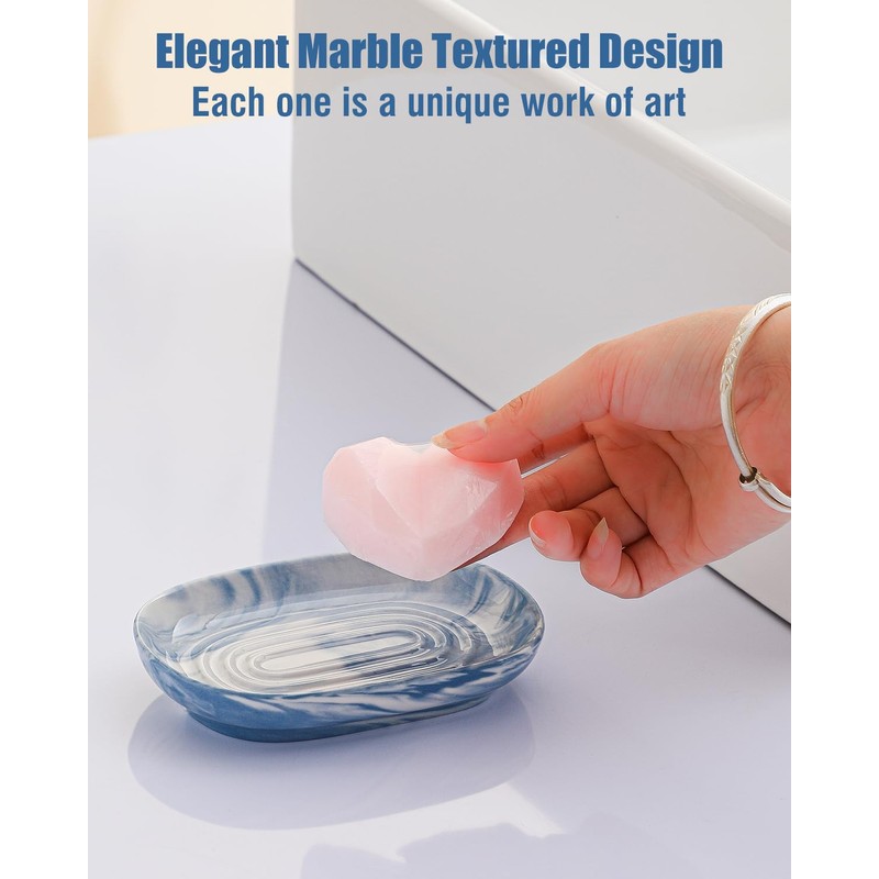 Handcrafted Fancy Ceramic Soap Dish, Decorative Soap Holder with Unique