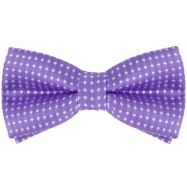 Bskifnn Dot Bow Ties Classic Adjustable Neck Bowtie for Child Boys Toddlers Wedding Party Graduation Dress up (Dots, Purple)