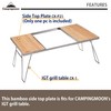 camping moon IGT Top Board Bridge Table Bamboo Side Plate