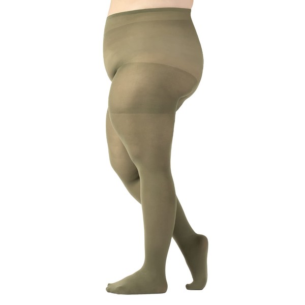 CALZITALY Opaque Tights Large Sizes, Curvy Tights Plus Size, 60