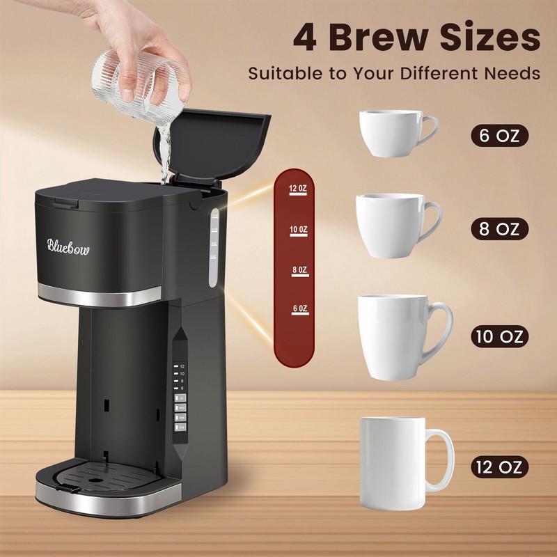 Hot & Iced Coffee Maker 2 in 1 Single Serve