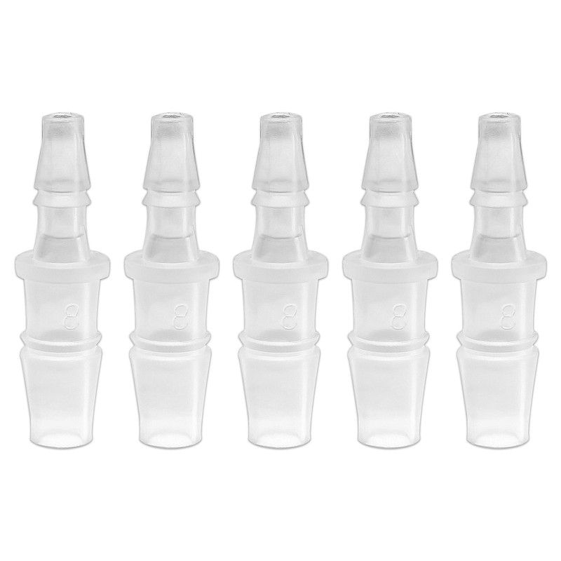 Bonsicoky 5Pcs Plastic Hose Barb Reducer Fitting, 5/16" to 3/16"