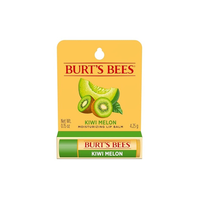 Burt's Bees 100% Natural Origin Moisturising Lip Balm, Kiwi Melon