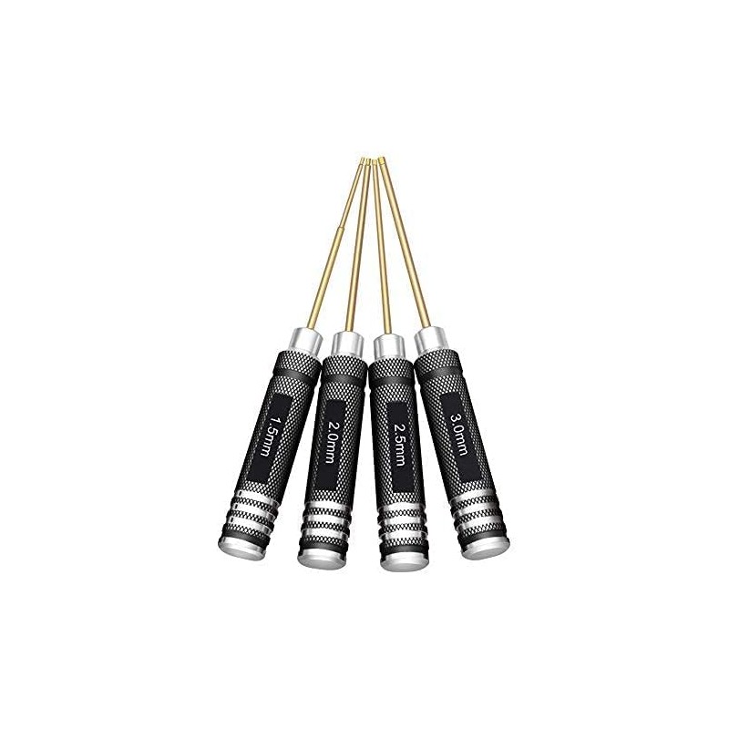 HRB 4pcs 1.5mm 2.0mm 2.5mm 3.0mm Hex Screw Driver Set