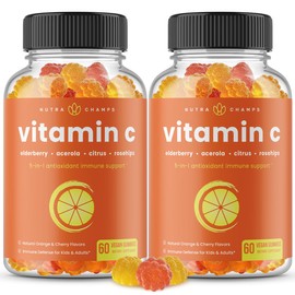 NutraChamps Vitamin C Gummies - Immune Support for Kids & Adults