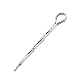 sourcing map 150 Pieces Split Splint 1/16 Inch x 63/64 Inch (1.5 mm x 25 mm) Fixing Clip Silver