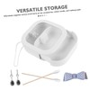 Healeved 2pcs Hair Tie Organizer Box Portable Travel Storage for