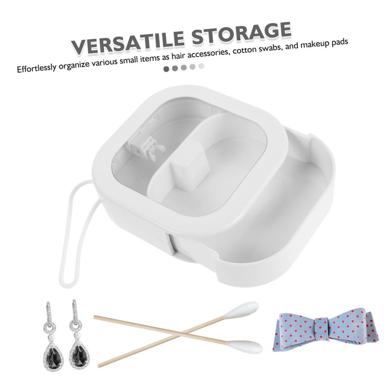 Healeved 2pcs Hair Tie Organizer Box Portable Travel Storage for