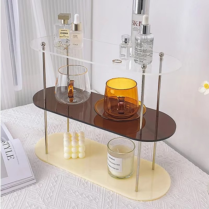Acrylic Desktop Organizer – 3 Layer Display Shelf, Perfume Jewelry