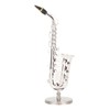 Miniature Saxophone with Stand and Case Mini Musical Instrument Miniature