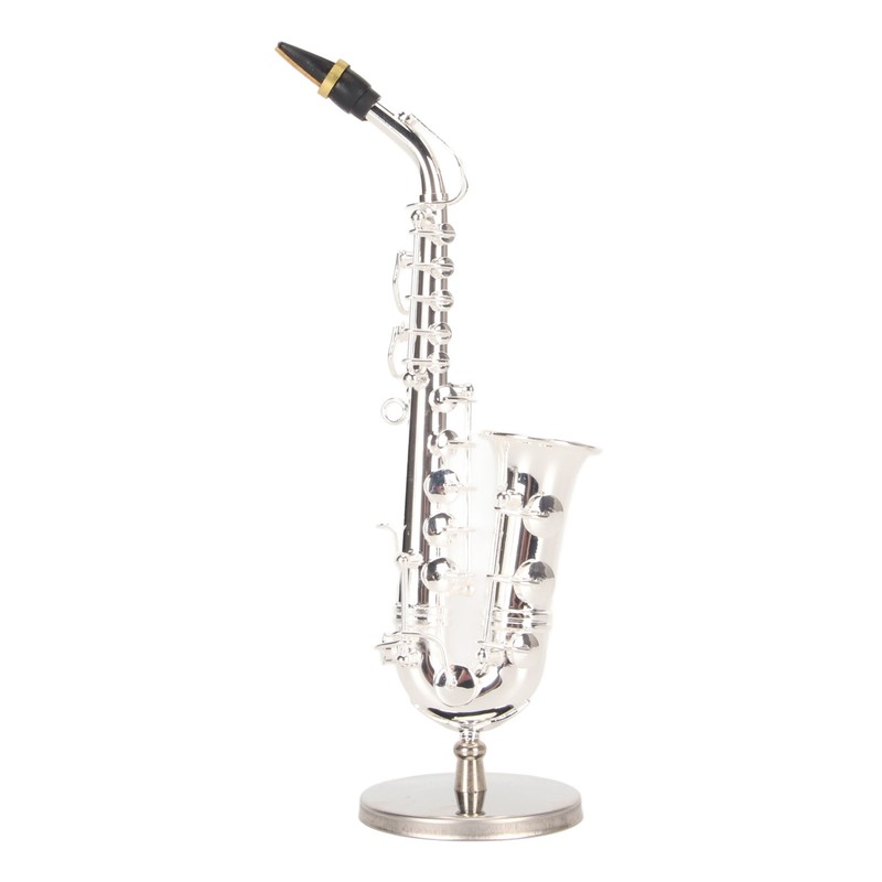 Miniature Saxophone with Stand and Case Mini Musical Instrument Miniature
