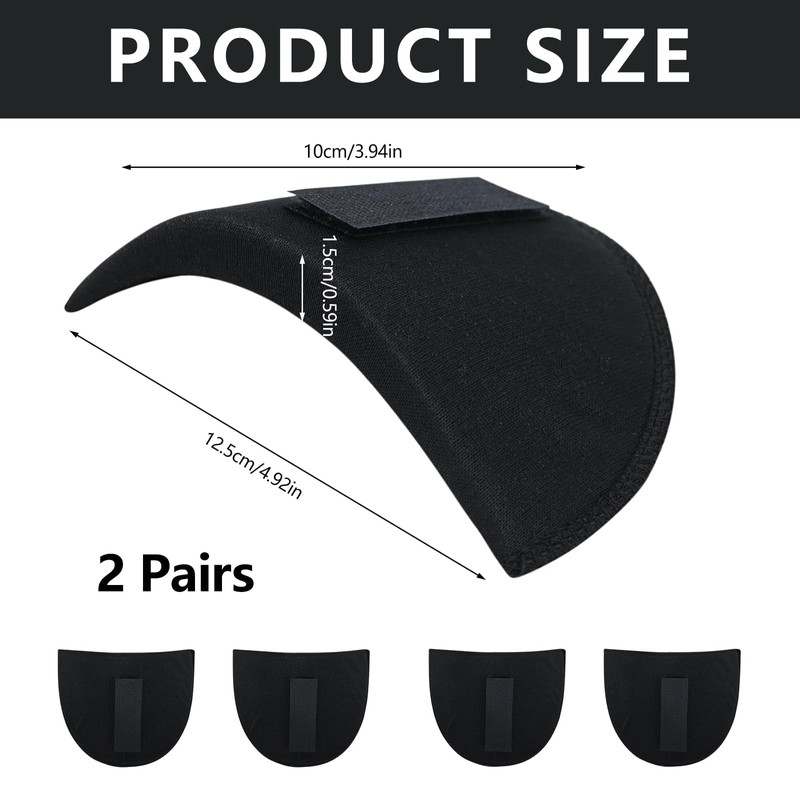 FYHJNC 2 Pair Shoulder Pads, 1.5cm Removable Sponge Shoulder Pads