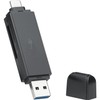goobay 58261 USB C 2 in 1 Card Reader/USB 3.0