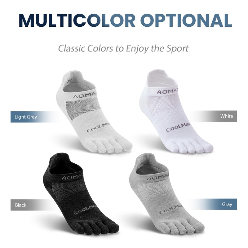 aomagic - Calcetines deportivos para hombres y mujeres, para correr