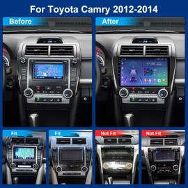 5G-WiFi (4G+32G) Android 13 Car Stereo Radio for Toyota Camry 2012 2013 2014, 10.2 Inches IPS HD Touch Screen Car Radio Wireless CarPlay Android Auto, GPS FM/SWC Bluetooth Backup Camera(Fit for JBL)