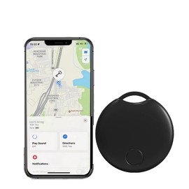 UanTii Smart Finder Bluetooth Tacker Smart Air Tag Anti Lose Reminder Key Finder Works with iOS Find My App (Black 1pcs)