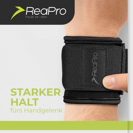 ReaPro Wrist bandage with Velcro fastener, wrist support, wrist guards, stabilisation of the wrists for fitness and strains, wrist bandages