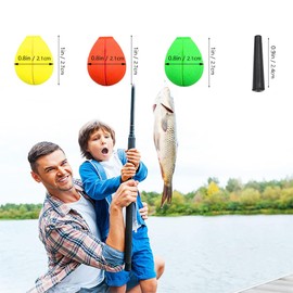 Qianxihu 15Pcs Float Foam Water Drop Strike Fishing Bobbers Floats Fly Fishing Float Strike Indicator Foam Teardrop Strike for Fly Fishing Accessories