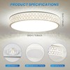 kuwork LED Ceiling Light Living Room: Openwork Ceiling Light 30