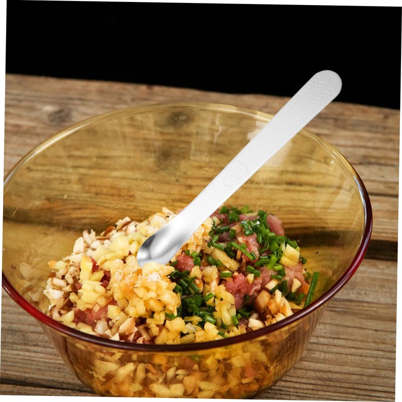 ULTECHNOVO 2pcs Stainless Steel Filling Spoon Convenient Dumpling Wonton Stuffing