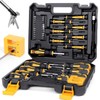 Magnetic Screwdrivers Set with Case, Amartisan 43-piece Includs Slotted, Phillips,