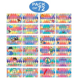 Creanoso Figures of Speech – Oxymoron English Flashcards (24cards x 3 Set) – Mini Educational Information Cards – Unique Gift Set for Boys, Girls - Assorted Learning Giveaways Bulk Pack