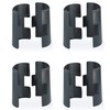 METRO 9985 Replacement Plastic Split Sleeves for Super Erecta Industrial Wire Shelving, Black, Pack of 4